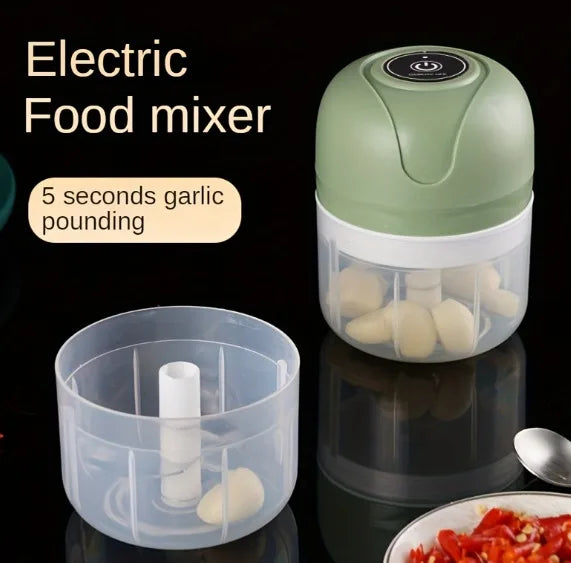 Mini Processador de Alimentos Elétrico EASE, Sem Fio, Recarregável USB, 250ml